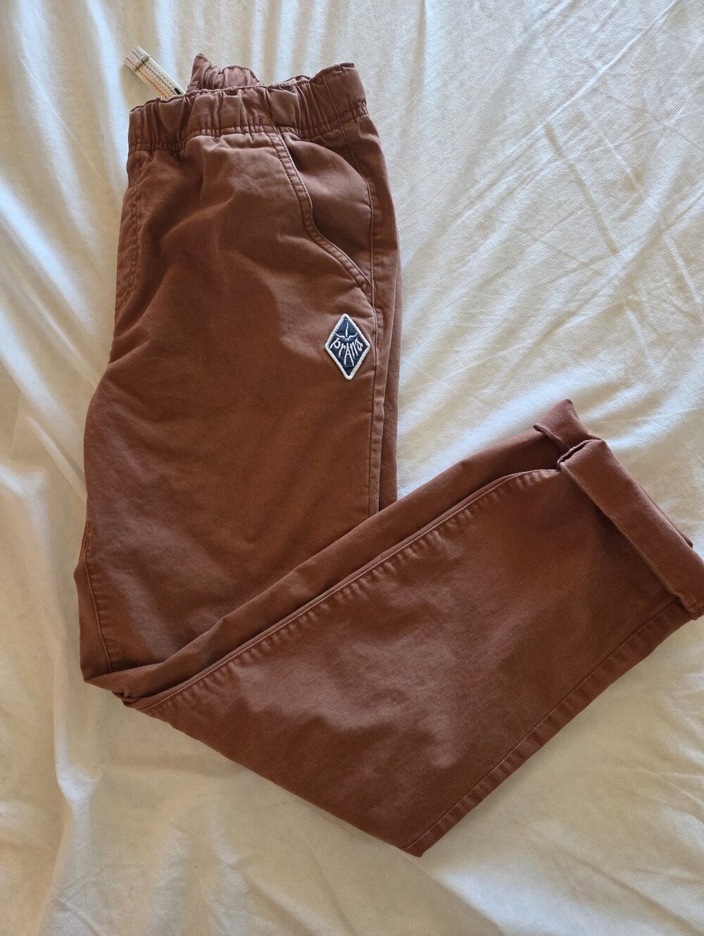 Men's Rust Brown Casual Jogger Pants - S